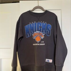 NBA New York Knicks Charcoal Crewneck Sweater